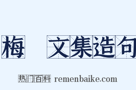 梅巖文集造句是什么意思的图片